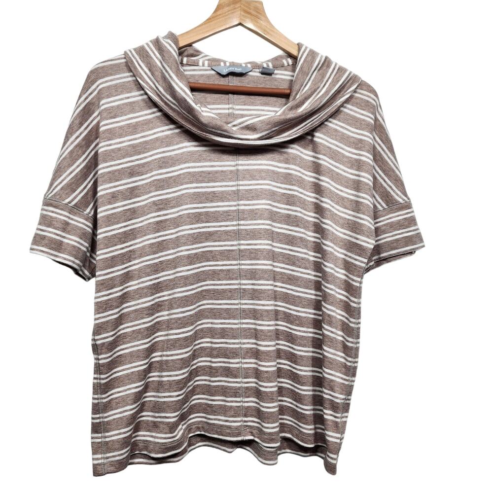 Women's Lands End Cowl Neck Half Sleeve Top Size Small